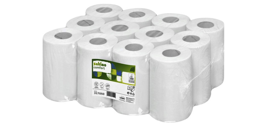 Papier de nettoyage Satino Comfort CF1 317050 1 épaisseur 340 feuilles blanc