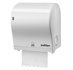 Handdoekroldispenser Satino PT1 manueel medium wit 331520