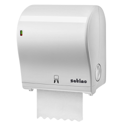 Distributeur rouleau essuie-mains Satino PT1 AutoCut 331520 Medium blanc