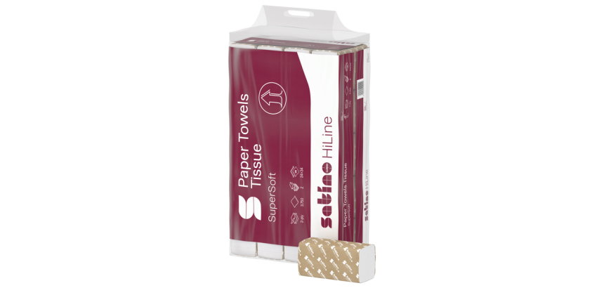 Handdoek Satino PT2 HiLine w-vouw 2-laags 206x320mm 25x120 vel wit 276600