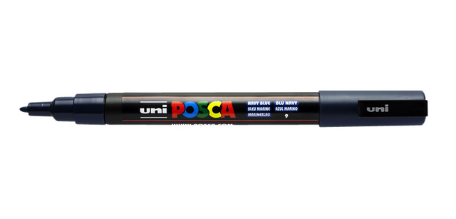 Posca Farbmarker PC3M Fein Marineblau
