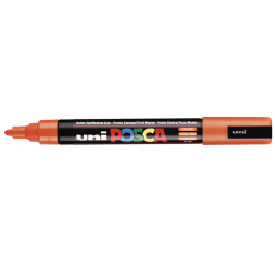 Uni-ball pc-5m marker bullet tip orange