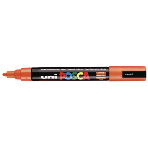 Verfstift Posca PC5M medium donkeroranje