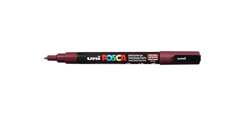 Posca PC3M Fine Paint Marker Burgundy