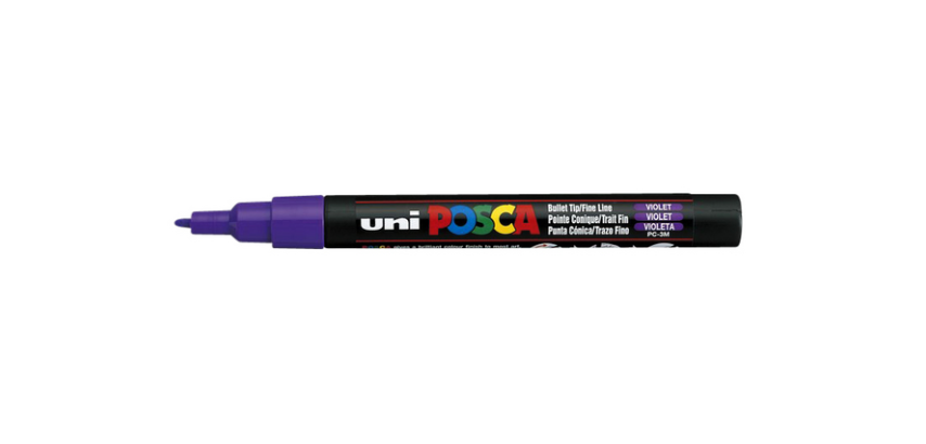 Marqueur peinture Posca PC3M Fin violet