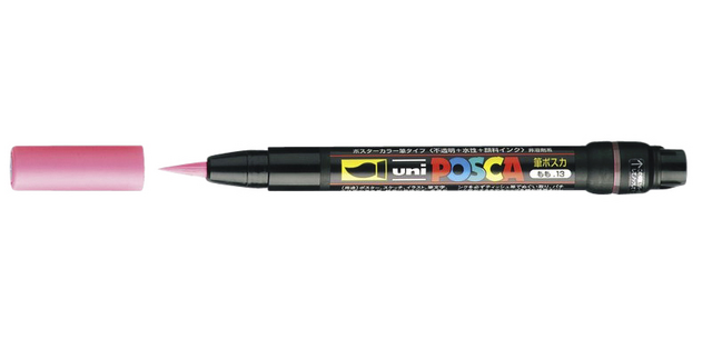 Posca PCF350 1-10mm red brush paint marker