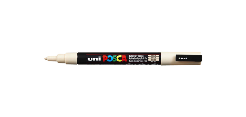 Marqueur peinture Posca PC3M Fin beige
