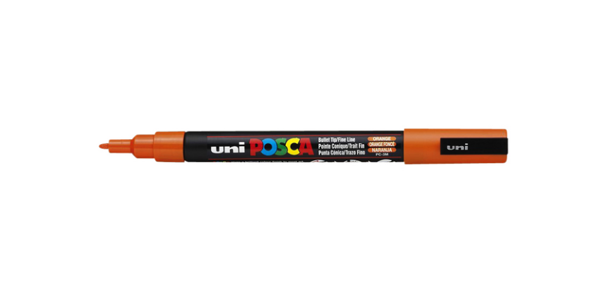 Paintmarker Uni POSCA PC3M fijn donkeroranje