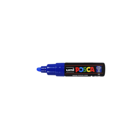 Verfstift Posca PC7M breed donkerblauw