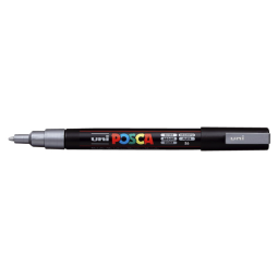 Verfstift Posca PC3M fijn zilver