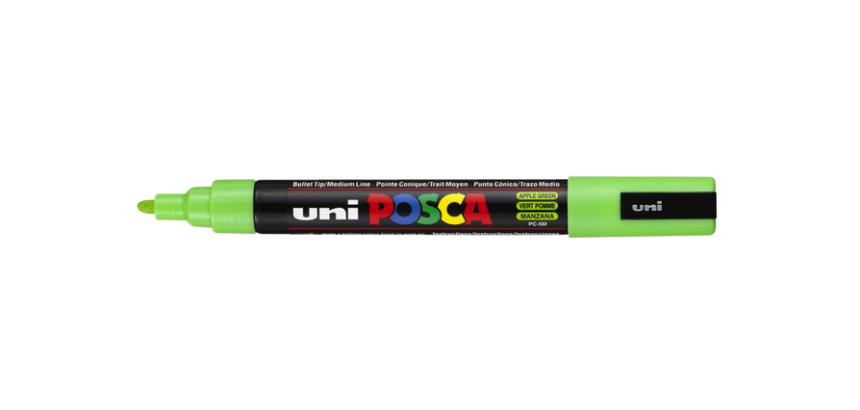 Marqueur peinture Posca PC5M Medium vert pomme