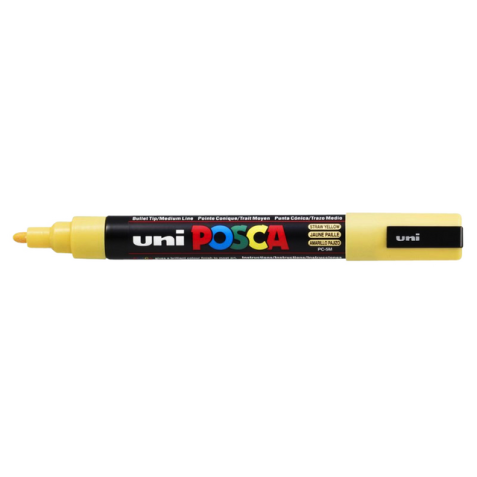 Marqueur peinture Posca PC5M Medium jaune paille