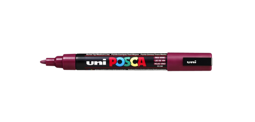 Posca PC5M Medium Paint Marker Burgundy