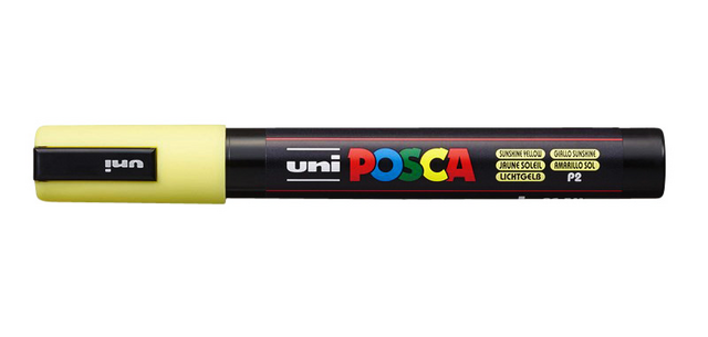 Posca Farbmarker PC5M Mittel Sonnengelb
