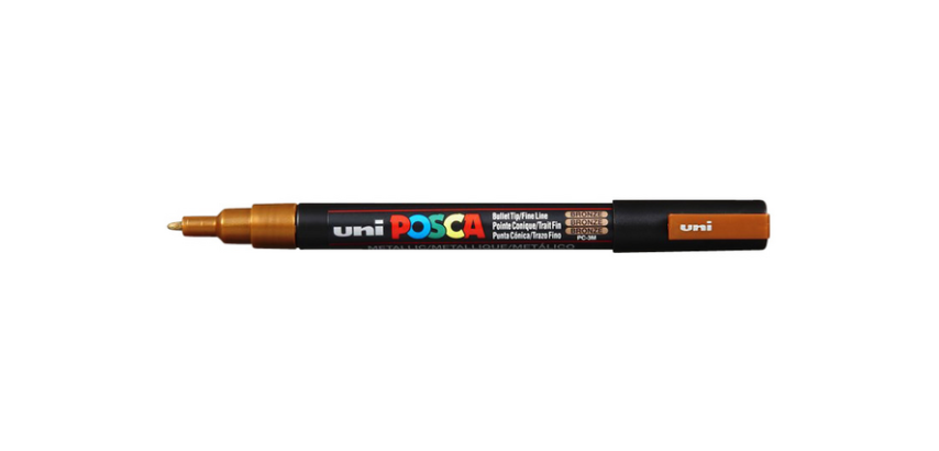 Marqueur peinture Posca PC3M Fin bronze