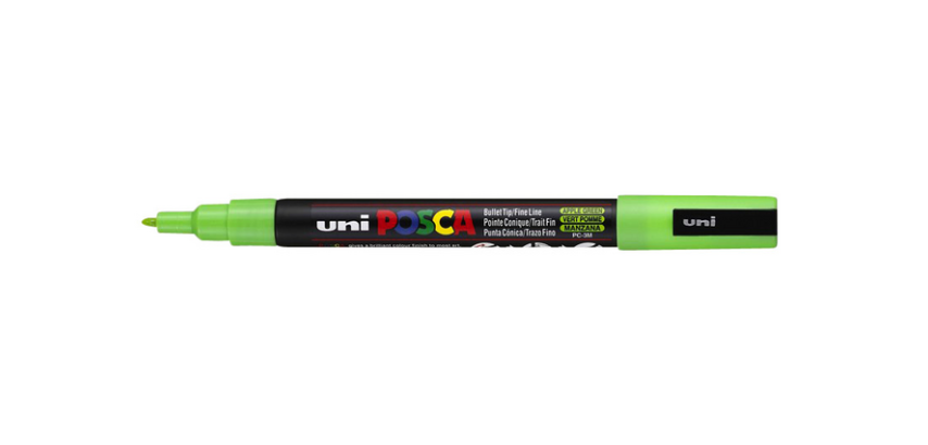 Paintmarker Uni POSCA PC3M fijn appelgroen