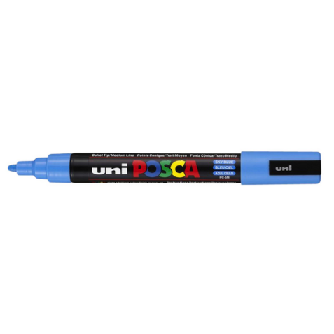 Marqueur peinture Posca PC5M Medium bleu ciel