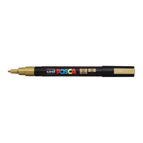 Verfstift Posca PC3M fijn goud