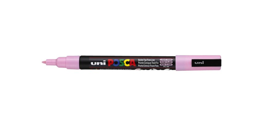 Marqueur peinture Posca PC3M Fin rose clair