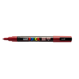 Marqueur peinture Posca PC3M Fin rouge foncé