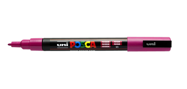 Paintmarker Uni POSCA PC3M fijn fuchsia