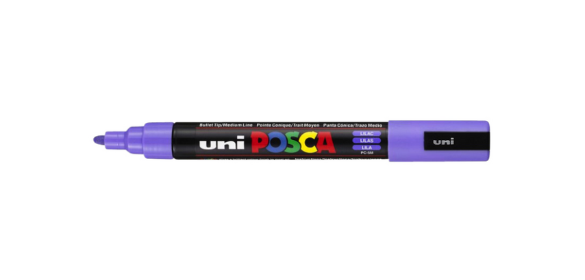 Marqueur peinture Posca PC5M Medium lilas