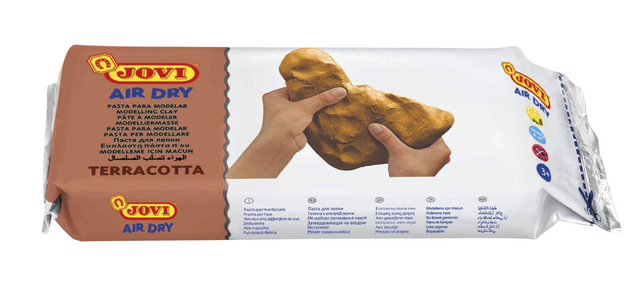 Jovi Modelliermasse Air Dry 1kg Terrakotta