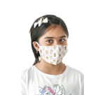 Masque lavable, motif party  time, taille: enfants, paquet de 5 pièces