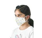 Washable mask, star pattern, size: children, pack of 5 pieces