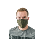 Washable mask, green kites pattern, size: men's, pack of 5 pieces