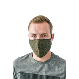 Wasbaar mondmasker, green kites motief, maat: heren, pak van 5 stuks