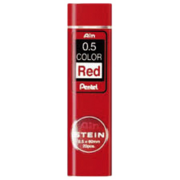 Mine pour portemine Pentel 0.5mm rouge étui 20 pièces