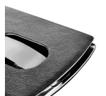 Sigel VZ121 Snap Business Card Case 12 Cards Faux Black Leather