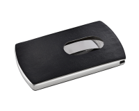 Etui cartes de visite Sigel VZ121 Snap 12 cartes imitation cuir noir