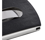 Sigel VZ121 Snap Business Card Case 12 Cards Faux Black Leather