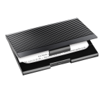Sigel VZ134 Business Card Holder, 20 cards, matte black aluminum