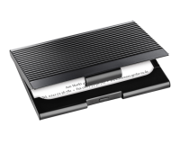Etui carte de viste Sigel VZ134 20 cartes alu noir mat