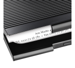 Sigel VZ134 Business Card Holder, 20 cards, matte black aluminum