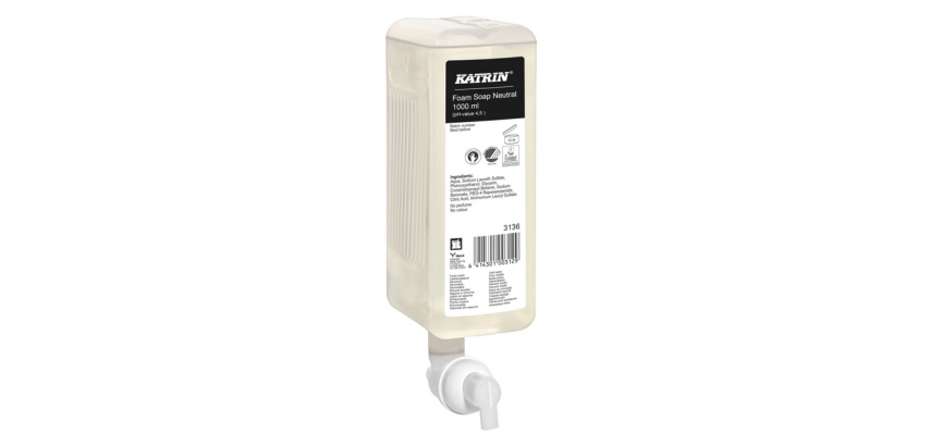 Savon mains Katrin Clean mousse 3136 1000ml