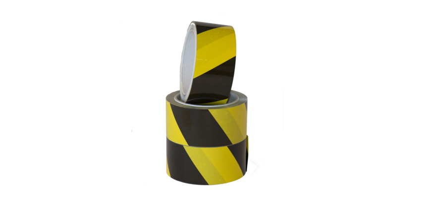 Waarschuwingstape IEZZY 50mmx66m zwart/geel