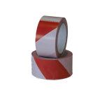 Ruban de signalisation IEZZY 50mmx66m rouge/blanc