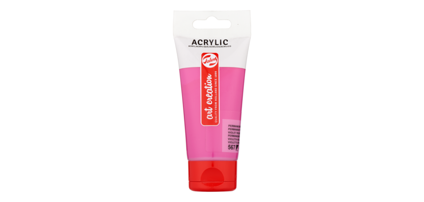 Talens Art Creation Acrylic Paint 567 Permanent Red Violet Tube 75ml