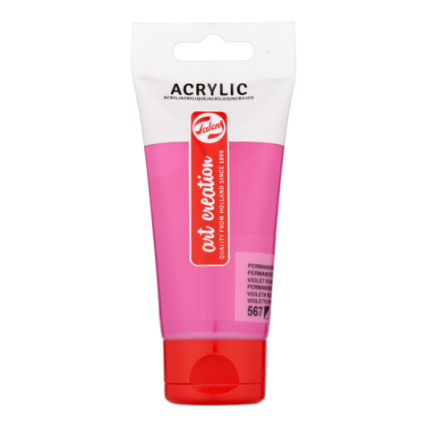 Peinture acrylique Talens Art Creation 567 Violet rougeâtre permanent tube 75ml