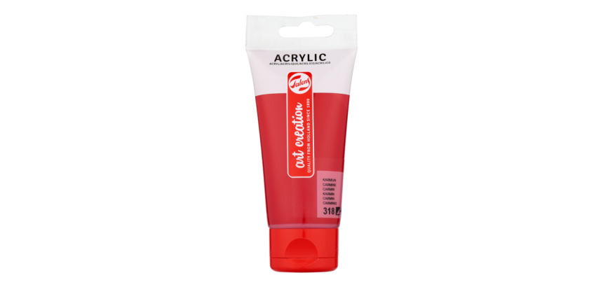 Peinture acrylique Talens Art Creation 318 carmin tube 75ml