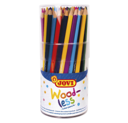 Crayons de couleur Jovi sans bois assorti lot 84 pièces