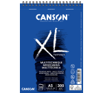 Bloc à dessin Canson XL Multitechnique A5 15 feuilles 300g blanc