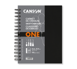 Canson Art Book One Spiral Sketchbook 216x279mm 80 White Sheets 100g