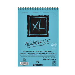 Bloc Aquarelle Canson XL A5 20 feuilles 300g spirale