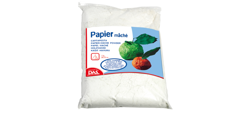 Paper mâché DAS powder sachet 1 kg white