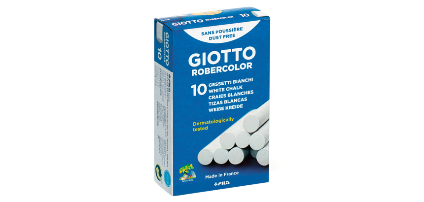 Craie tableau noir Giotto blanche boîte 10 pièces